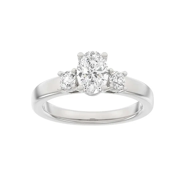 14 kt hvidguld Classic Luxury by Siersbøl, med i alt 1,33 ct Top Wesselton / SI